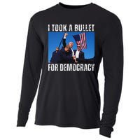 Trump I Took A Bullet For Democracy 2024 Cooling Performance Long Sleeve Crew