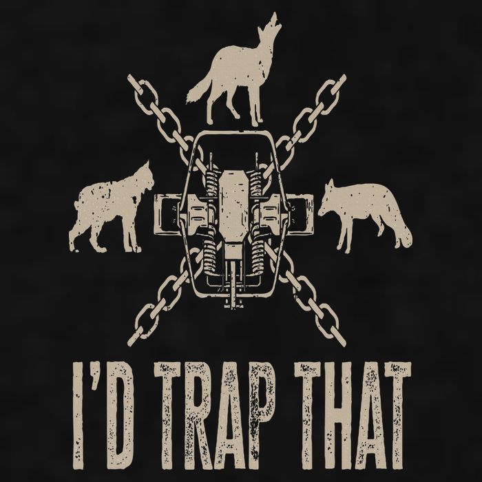 Trapping I'd Trap That Trap Hunting Trapper Ladies PosiCharge Tri-Blend Wicking Tank