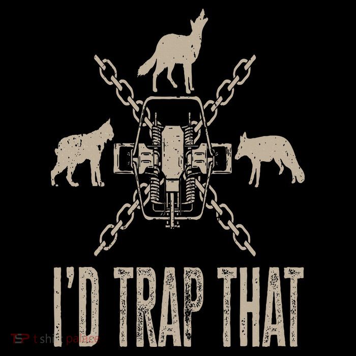 Trapping I'd Trap That Trap Hunting Trapper Hooded Wearable Blanket