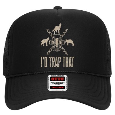 Trapping I'd Trap That Trap Hunting Trapper Trucker Hat