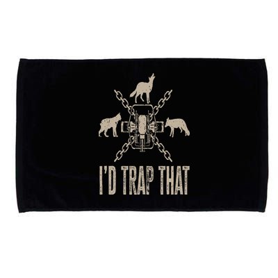 Trapping I'd Trap That Trap Hunting Trapper Microfiber Hand Towel
