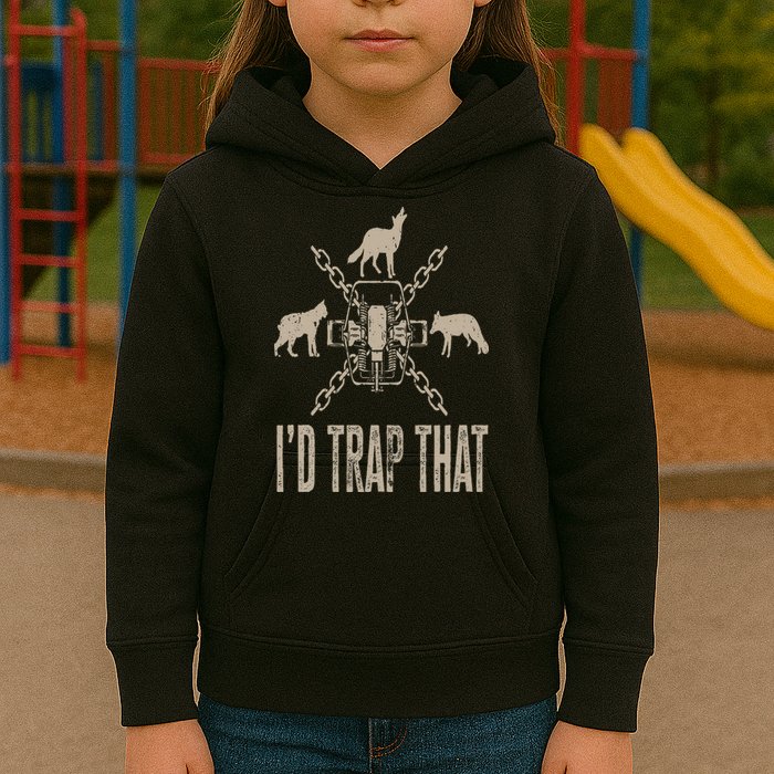 Trapping I'd Trap That Trap Hunting Trapper Kids Hoodie