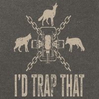 Trapping I'd Trap That Trap Hunting Trapper Cotton Canvas Backpack