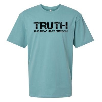 Truth Is The New Hate Speech Anti Government Sueded Cloud Jersey T-Shirt