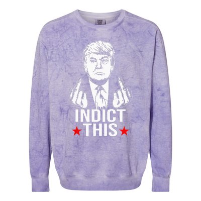 Trump Indict This Colorblast Crewneck Sweatshirt