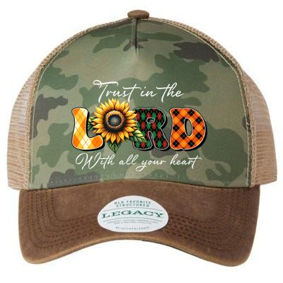 Trust In The Lord With All Your Heart Legacy Tie Dye Trucker Hat