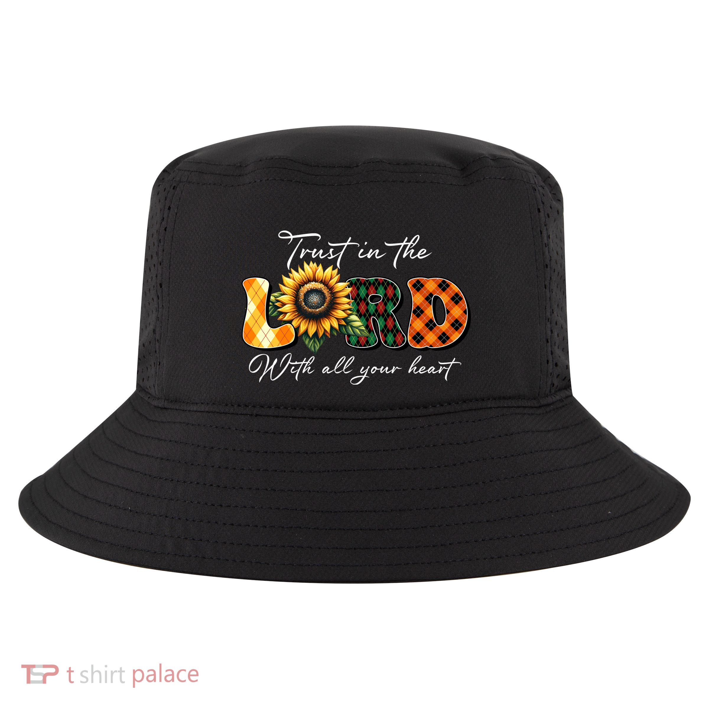 Trust In The Lord With All Your Heart Cool Comfort Performance Bucket Hat