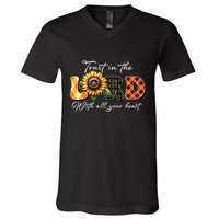 Trust In The Lord With All Your Heart V-Neck T-Shirt