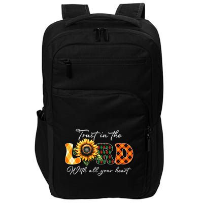 Trust In The Lord With All Your Heart Impact Tech Backpack