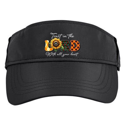 Trust In The Lord With All Your Heart Adult Drive Performance Visor