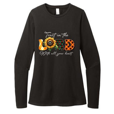 Trust In The Lord With All Your Heart Womens CVC Long Sleeve Shirt