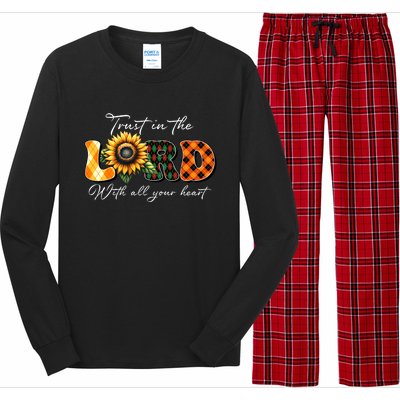 Trust In The Lord With All Your Heart Long Sleeve Pajama Set