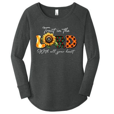 Trust In The Lord With All Your Heart Women's Perfect Tri Tunic Long Sleeve Shirt