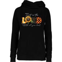 Trust In The Lord With All Your Heart Womens Funnel Neck Pullover Hood