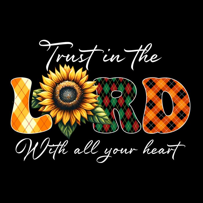 Trust In The Lord With All Your Heart Flatbill Hat