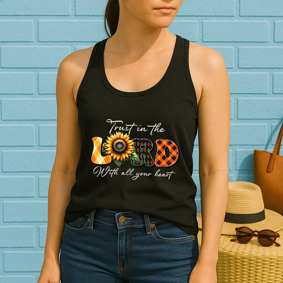 Trust In The Lord With All Your Heart Womens Tank Top