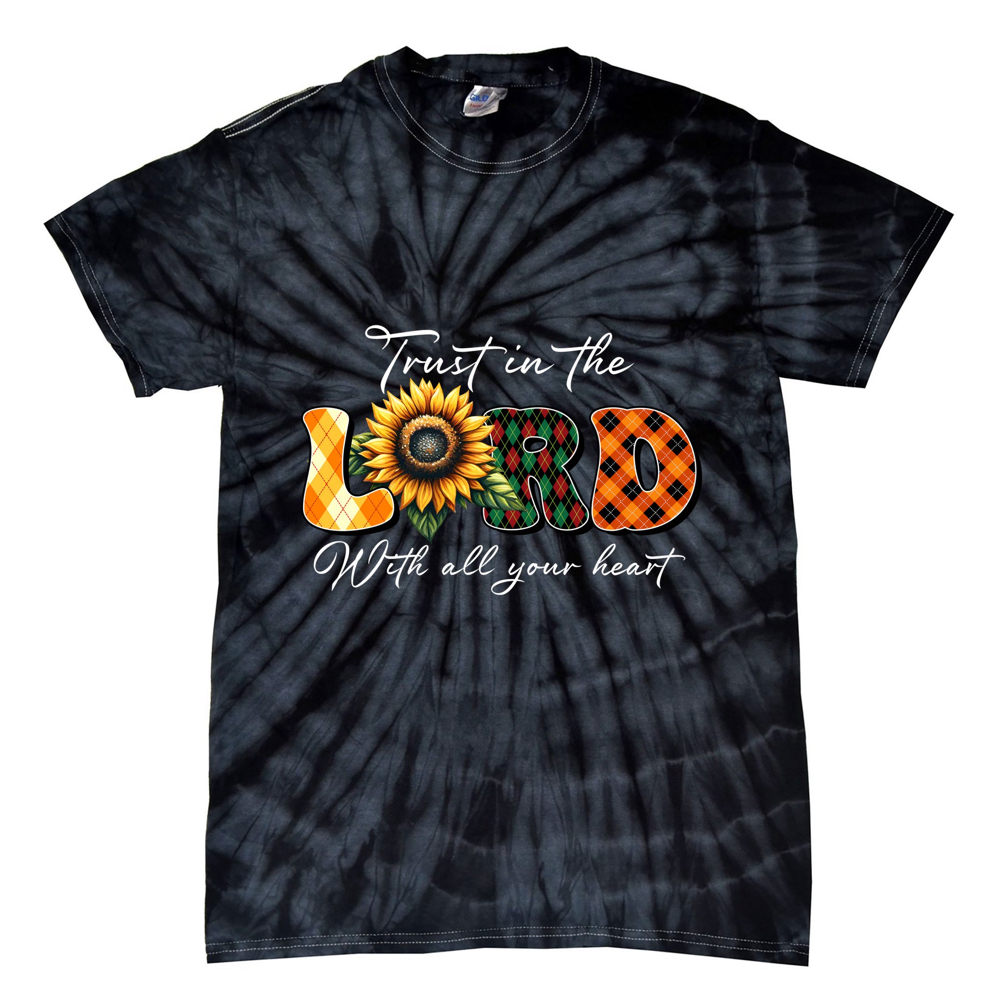 Trust In The Lord With All Your Heart Tie-Dye T-Shirt