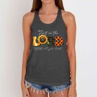 Trust In The Lord With All Your Heart Women's Knotted Racerback Tank