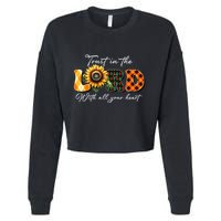 Trust In The Lord With All Your Heart Cropped Pullover Crew