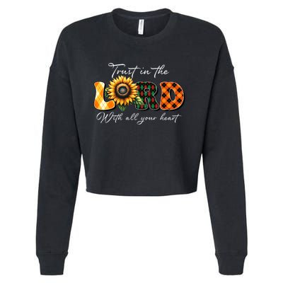 Trust In The Lord With All Your Heart Cropped Pullover Crew