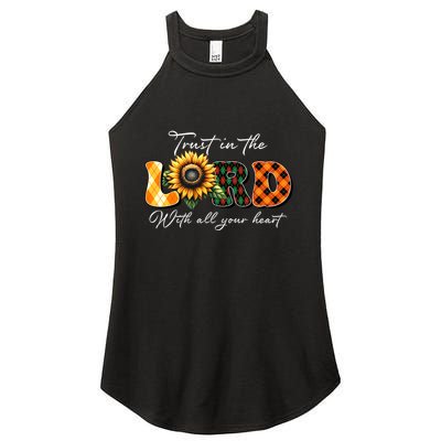 Trust In The Lord With All Your Heart Women's Perfect Tri Rocker Tank