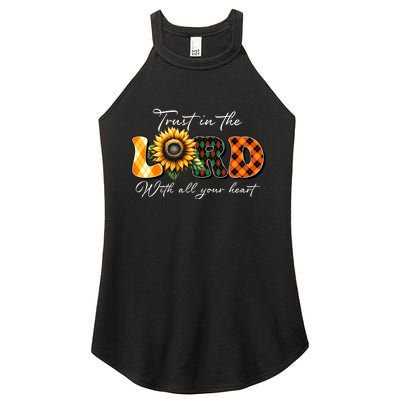 Trust In The Lord With All Your Heart Women's Perfect Tri Rocker Tank