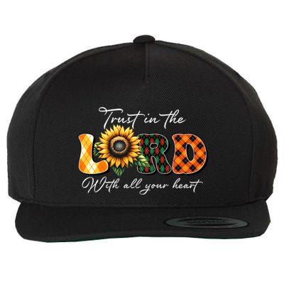 Trust In The Lord With All Your Heart Wool Snapback Cap