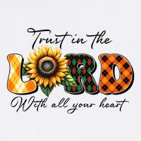 Trust In The Lord With All Your Heart Garment-Dyed Sweatshirt