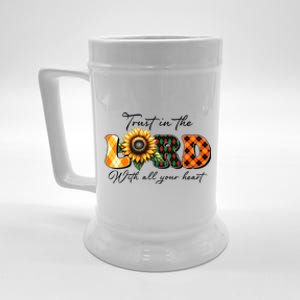 Trust In The Lord With All Your Heart Beer Stein