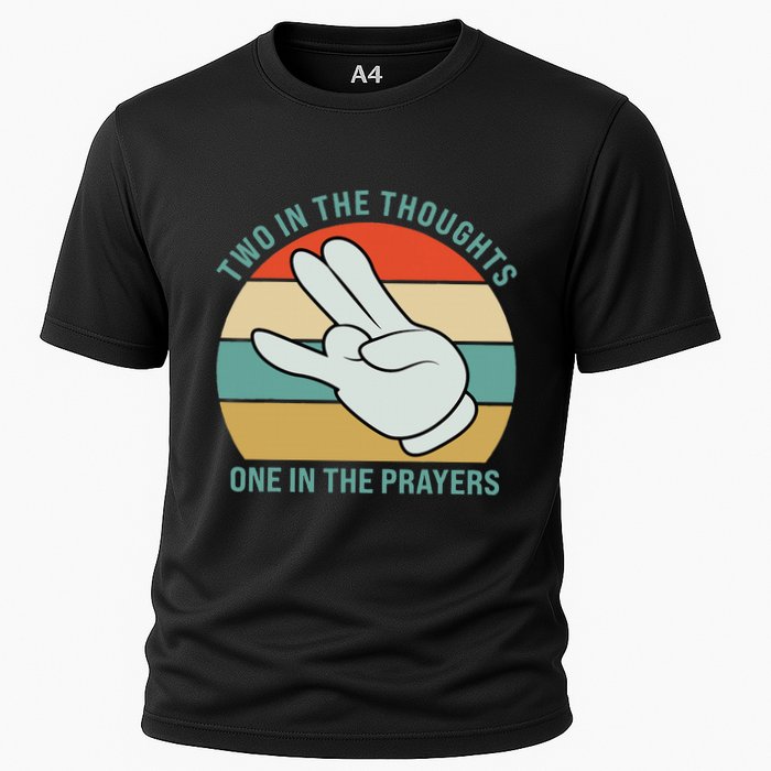 Two In The Thoughts One In The Prayers Funny Shocker Performance Shirt