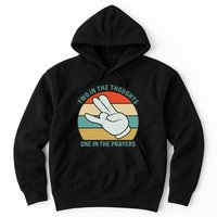 Two In The Thoughts One In The Prayers Funny Shocker Hoodie
