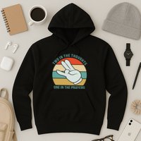 Two In The Thoughts One In The Prayers Funny Shocker Hoodie