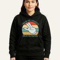 Two In The Thoughts One In The Prayers Funny Shocker Hoodie