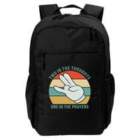 Two In The Thoughts One In The Prayers Funny Shocker Backpack
