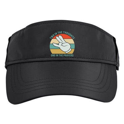 Two In The Thoughts One In The Prayers Funny Shocker Adult Drive Performance Visor