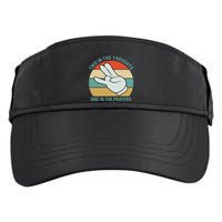Two In The Thoughts One In The Prayers Funny Shocker Adult Drive Performance Visor