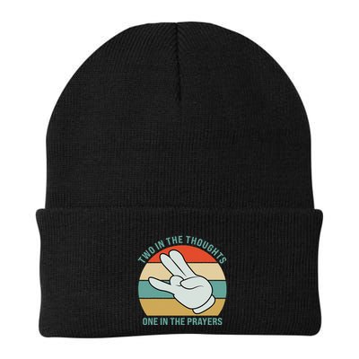 Two In The Thoughts One In The Prayers Funny Shocker Beanie