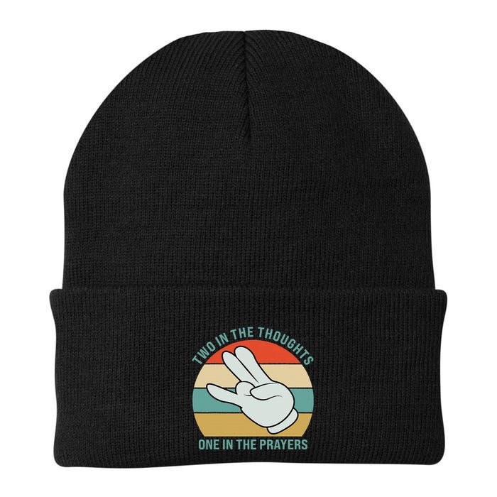 Two In The Thoughts One In The Prayers Funny Shocker Beanie