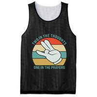 Two In The Thoughts One In The Prayers Funny Shocker Mesh Reversible Basketball Jersey Tank