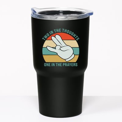 Two In The Thoughts One In The Prayers Funny Shocker Tumbler