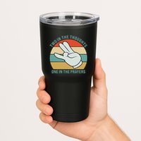 Two In The Thoughts One In The Prayers Funny Shocker Tumbler