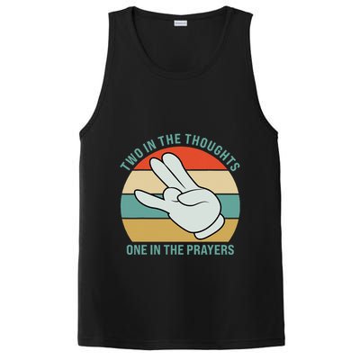 Two In The Thoughts One In The Prayers Funny Shocker PosiCharge Competitor Tank