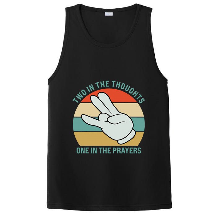 Two In The Thoughts One In The Prayers Funny Shocker PosiCharge Competitor Tank