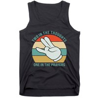 Two In The Thoughts One In The Prayers Funny Shocker Tank Top