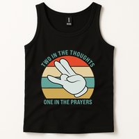 Two In The Thoughts One In The Prayers Funny Shocker Tank Top