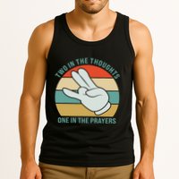 Two In The Thoughts One In The Prayers Funny Shocker Tank Top