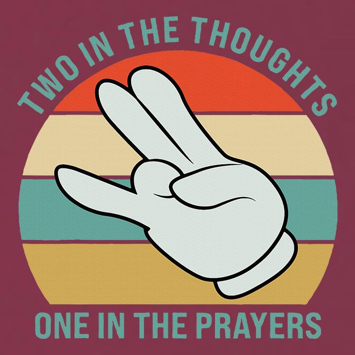 Two In The Thoughts One In The Prayers Funny Shocker 16oz Travel Tumbler