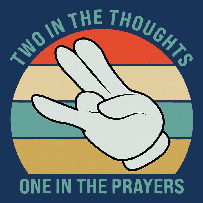 Two In The Thoughts One In The Prayers Funny Shocker Infant Baby Jersey Bodysuit