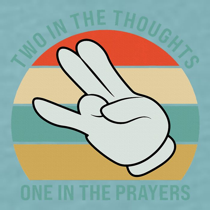 Two In The Thoughts One In The Prayers Funny Shocker Sueded Cloud Jersey T-Shirt