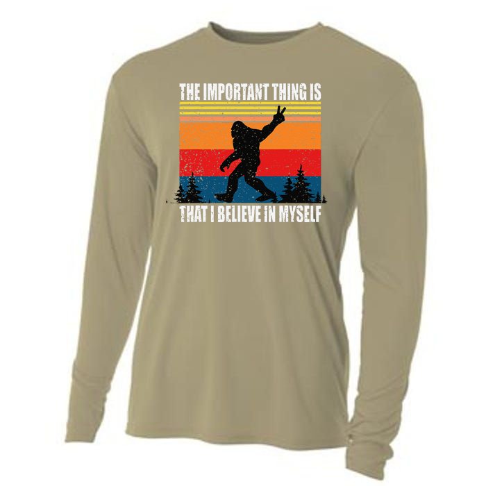 The Important Thing Is That I Believe In Myself Cooling Performance Long Sleeve Crew